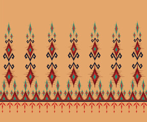 Fototapeta na wymiar geometric ethnic vintage texture art design. textile fashion pattern line ikat seamless pattern and batik fabric texture asian background wallpaper geometry indian. Ethnic abstract ikat art .