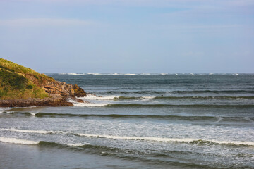 Fototapeta na wymiar waves at broughton beach wales