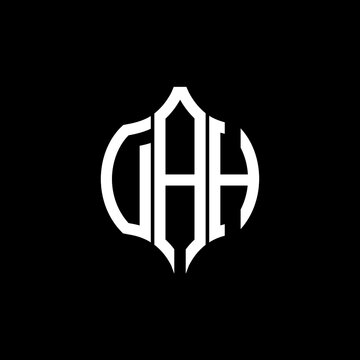 DAH letter logo. DAH best black background vector image. DAH Monogram logo design for entrepreneur and business.