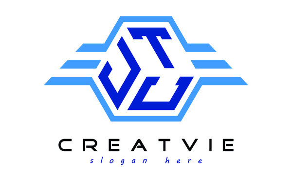 JTC three letter geometrical wings logo design vector template. wordmark logo | emblem logo | monogram logo | initial letter logo | typography logo | business logo | minimalist logo |