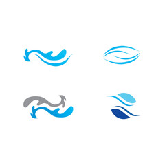 Fototapeta na wymiar wave icon and water drop vector illustration design logo business