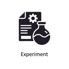 Experiment vector Solid Icon Design illustration. Project Managements Symbol on White background EPS 10 File