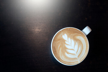 Hot Cappuccino Coffee for Background.