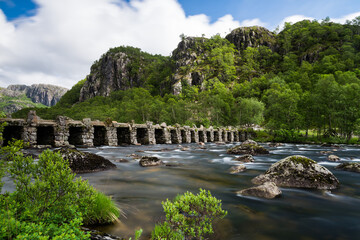 Fototapeta premium Fluss in Norwegen