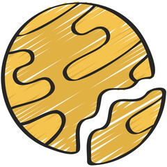 Cracked Planet Icon
