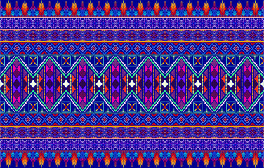 tribal ethnic themes geometric seamless background with a Peruvian american indigenous pattern. Textile print with rich native American tribal themes in an ethnic traditional style. Clothing with Nava