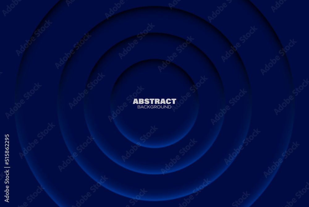 Poster abstract vector geometric background, shape of circles with light and shadow.