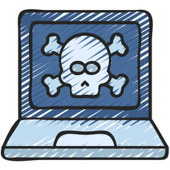 Laptop Hack Icon
