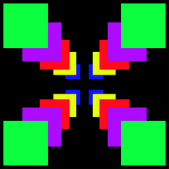 colorful cross illustration