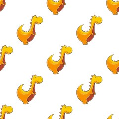 Cute funny dinosaur pattern. Print for cloth design, textile, wrapping paper