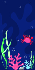 crab in the sea wallpaper for phone