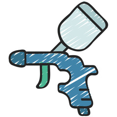 Paint Spray Gun Icon