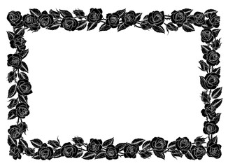 Roses Rose Flower Border Flowers Vintage Frame