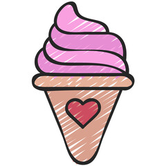 Ice Cream Love Icon