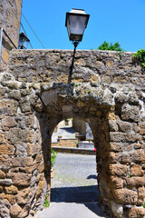 the historic center of Tuscania Viterbo Italy
