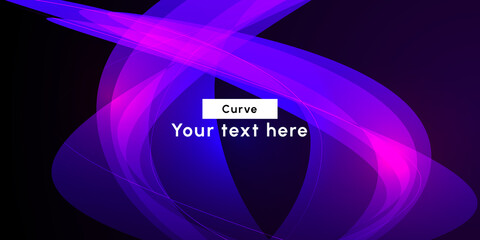 Futuristic modern dynamic gradient colorful purple light wave background