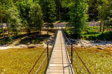 Obraz premium Willkommen im wunderschönen Soča-Tal in der Nähe der Julischen Alpen - Slowenien