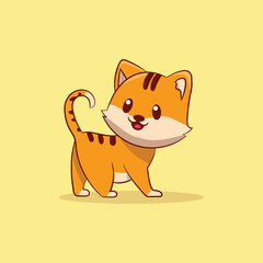 cartoon cat hand draw illustration 