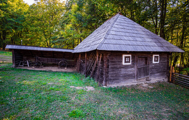 Fototapeta na wymiar The traditional peasant home in Romania 15
