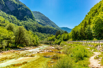 Willkommen im wundersch&ouml;nen Soča-Tal in der N&auml;he der Julischen Alpen - Slowenien