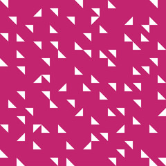 Materiał do szycia Purple seamless pattern with white triangles.