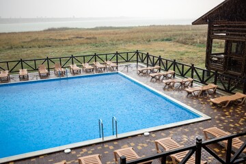 Rain and wind spoil the summer weather at the vacation center