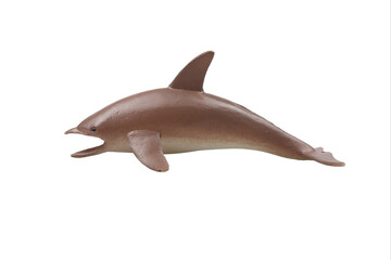 toy Dolphin on white background
