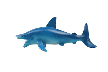 Shark toy isolated from white background