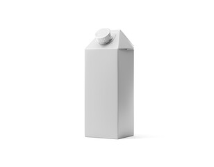Package Juice Cardboard Pack 750 ml, isolated on white background	