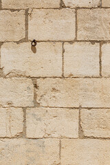 stone wall with iron ring