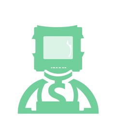 Sticker, icon in few colors.