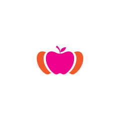 apple logo color vector creative design illustration