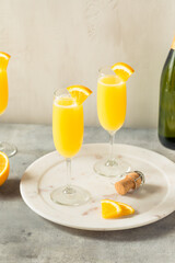 Cold Refreshing Orange Juice Mimosa