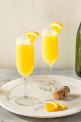 Cold Refreshing Orange Juice Mimosa