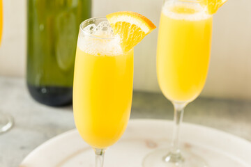 Cold Refreshing Orange Juice Mimosa