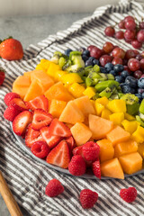 Raw Organic Rainbow Fruit Salad