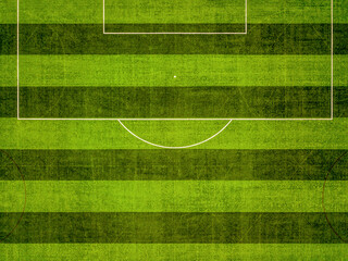 Obraz premium Goal area of the soccer field