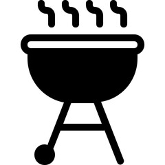 barbecue grill glyph icon