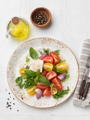 Tomato salad with feta cheese