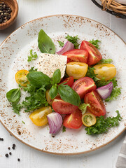 Tomato salad with feta cheese