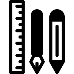 stationary glyph icon