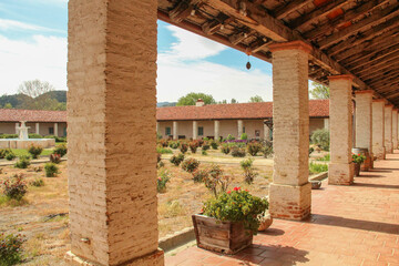 Garden at Mission San Antonio de Padua, Jolon, California