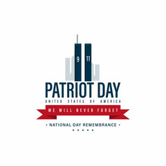 Graphic illustration for the attack of 9-11 Patriot Day 