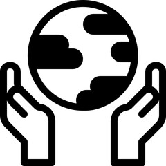 world glyph icon