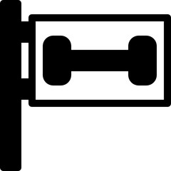 gym glyph icon