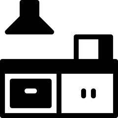 kitchen glyph icon