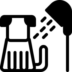 shower glyph icon