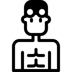swimming glyph icon