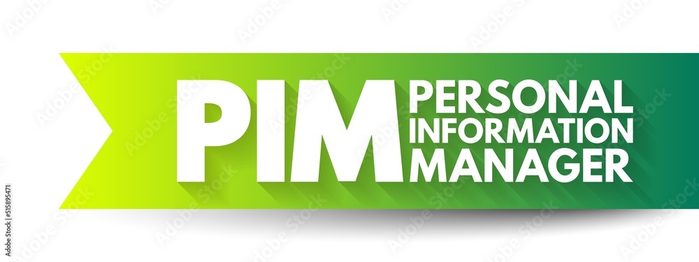 Poster pim personal information manager - type of application software that functions as a personal organiz