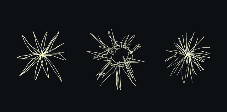 Vectorial hand drawn abstract flower pattern